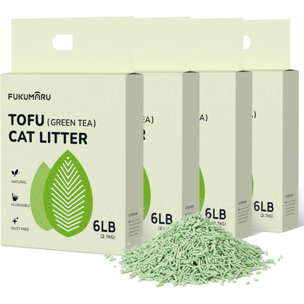 Tofu Katzenstreu 10,8 kg, Grüner Tee