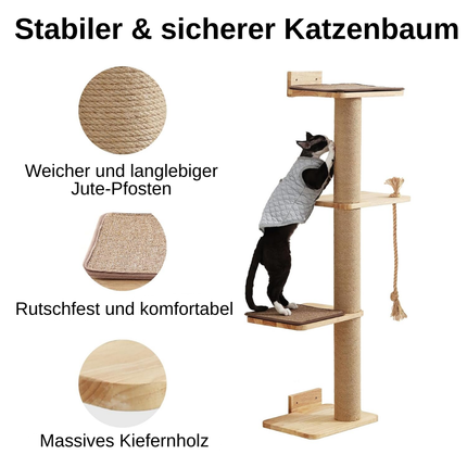 Kratzbaum für Katzen, 127 cm
