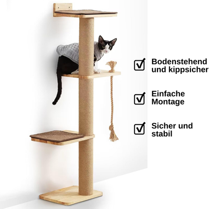 Kratzbaum für Katzen, 127 cm