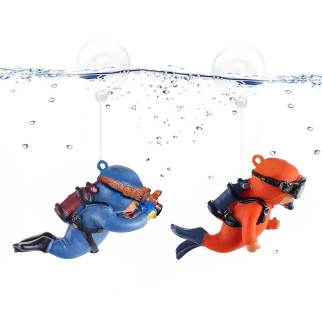 Tauchermännchen Aquarium Dekor
