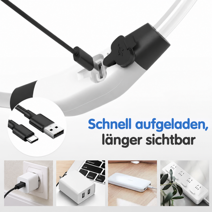 Leuchthalsband Hund USB Aufladbar