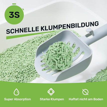 Tofu Katzenstreu 10,8 kg, Grüner Tee