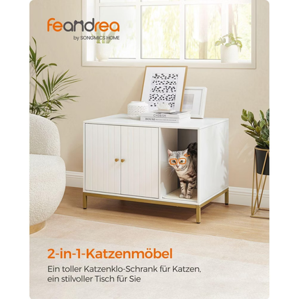 Katzenklo-Schrank Weiss
