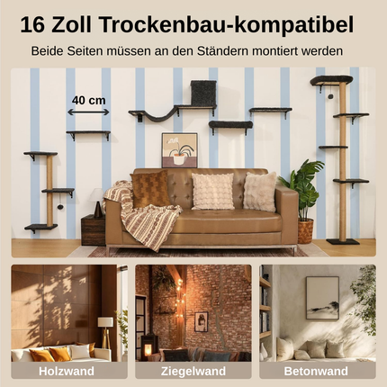Kletterwand Katzen Set