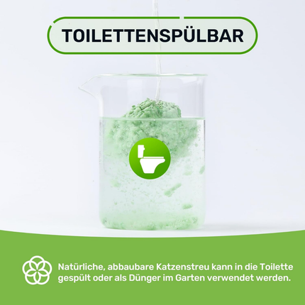 Tofu Katzenstreu 10,8 kg, Grüner Tee
