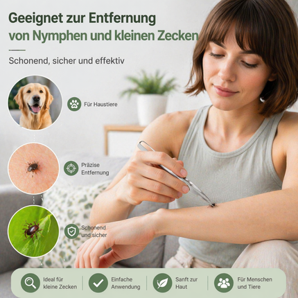 Zeckenzange Set 3-teilig