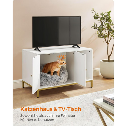 Katzenklo-Schrank Weiss