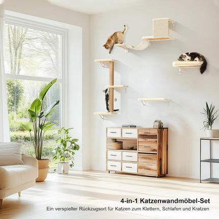 Kletterwand Katzen Set