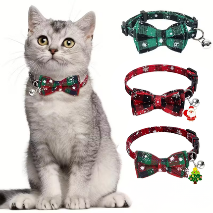 3 Stück Weihnachten Katzehalsband