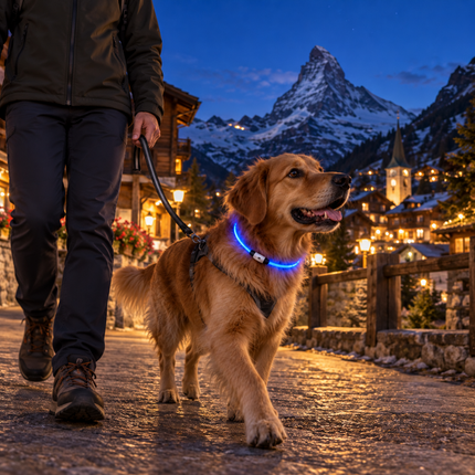 Leuchthalsband Hund USB Aufladbar