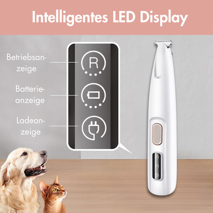 Haustierhaarschneider mit LED-Licht