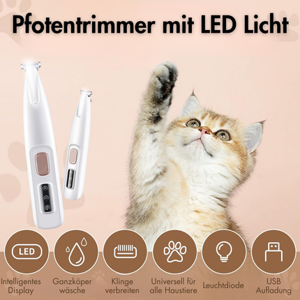 Haustierhaarschneider mit LED-Licht