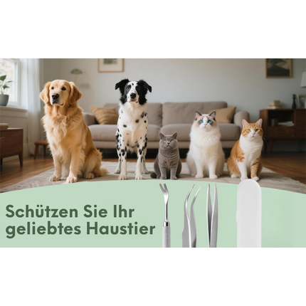 Zeckenzange Set 3-teilig