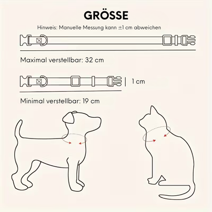 3 Stück Weihnachten Katzehalsband