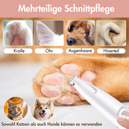 Haustierhaarschneider mit LED-Licht