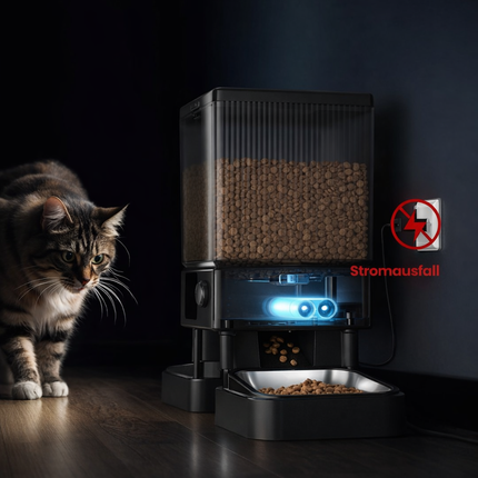 5L Futterautomat Katze 2 Näpfe, 5G/2.4G WiFi