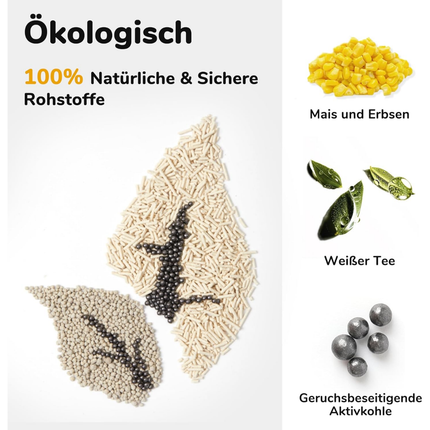 Tofu Katzenstreu 10.8kg, Weisser Tee