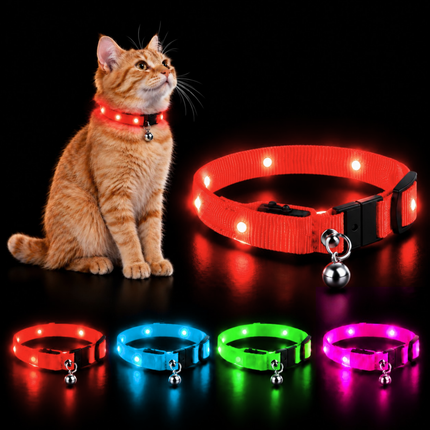 Leuchthalsband für Katzen