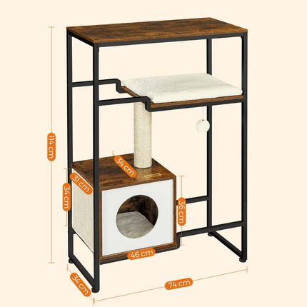 Katzenbaum, 2-in-1-Möbel