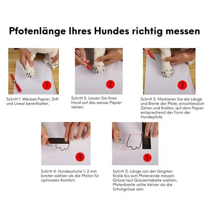 4 Stück Hundeschuhe