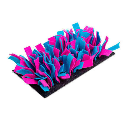 Tapis à renifler en feutre, rose turquoise
