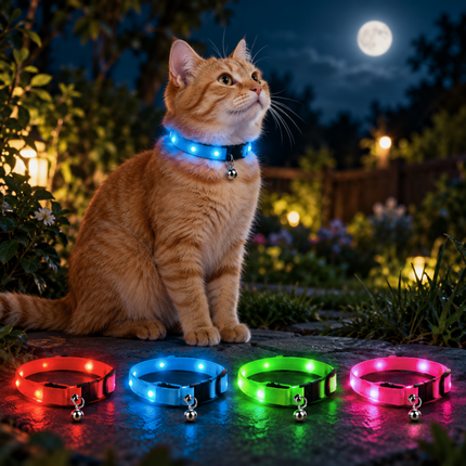 Leuchthalsband für Katzen