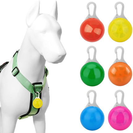 6 Stück LED Blinklicht für Hundesicherheit