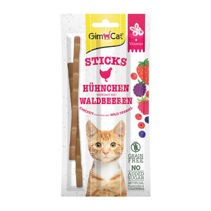 Sticks duo de superaliments, poulet &amp; baies sauvages