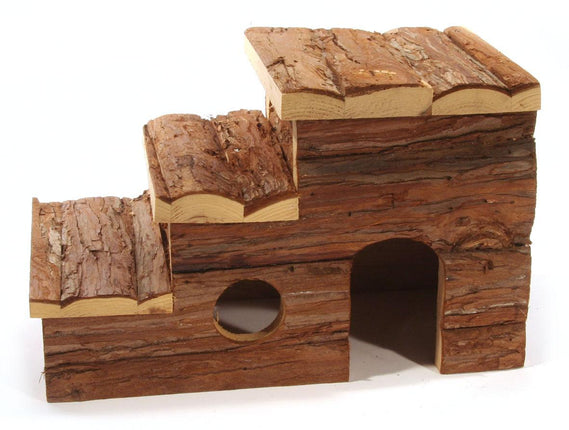 Maison pour hamsters avec toit en escalier