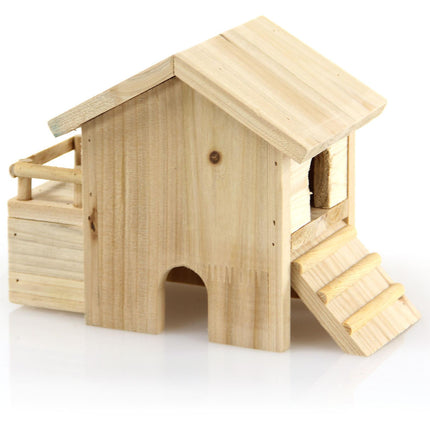 Maison en bois pour hamster, 26x14x18,5cm
