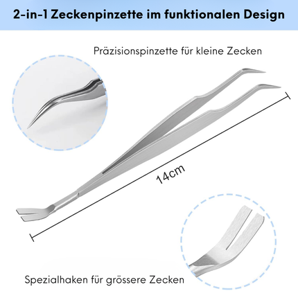 Edelstahl Zeckenzange