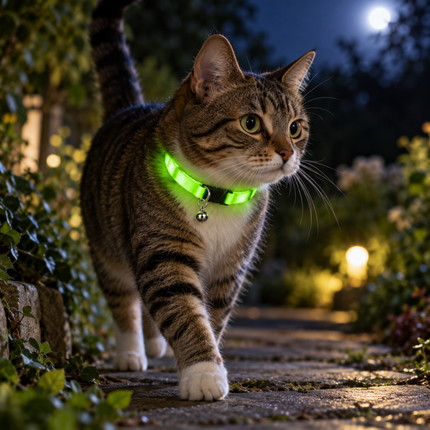 Leuchthalsband für Katzen