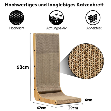Kratzbrett Katzen, 68 cm