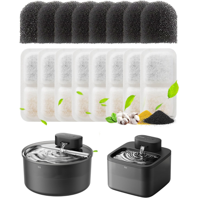 8-Pack Ersatzfilter für Katzenbrunnen