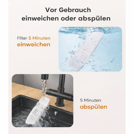 6pcs Ersatzfilter für 3,5L Edelstahl Katzenbrunnen Modell PW04