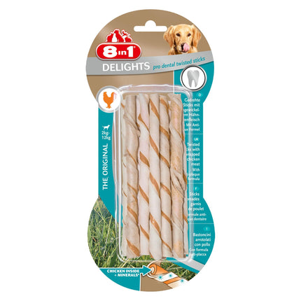 Delights Sticks dentaires torsadés, 10 pièces, 55 g