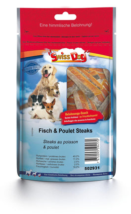 Steaks de poisson et de poulet