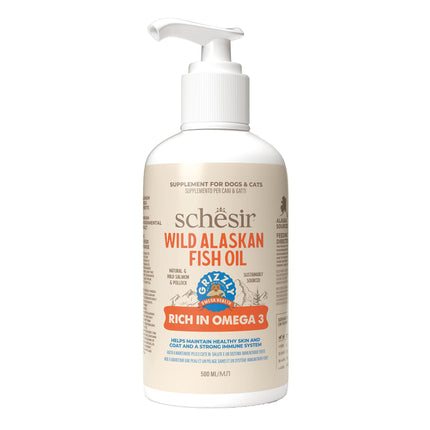 Huile de saumon sauvage Salmon Plus pour chiens et chats, 500ml