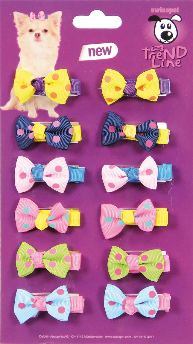 Mini pince à cheveux pour chiens, 12 pièces.