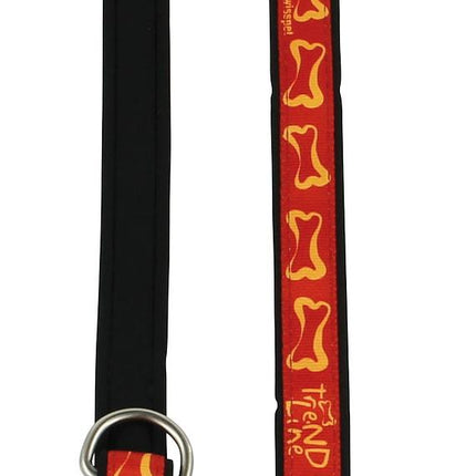 Laisse en plomb Rouge, 25mm/180cm rouge