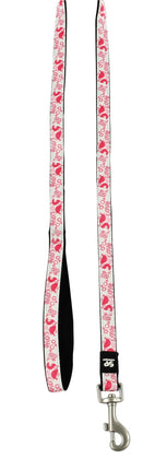 Laisse City, Love, 20mm/120cm, blanche