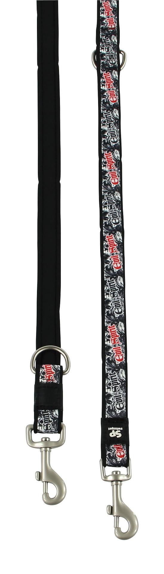 Laisse en plomb Evil Spirit, 25mm/180cm, noire