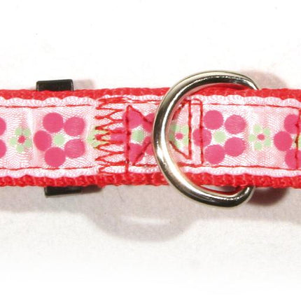 Collier Fleur 10, rouge