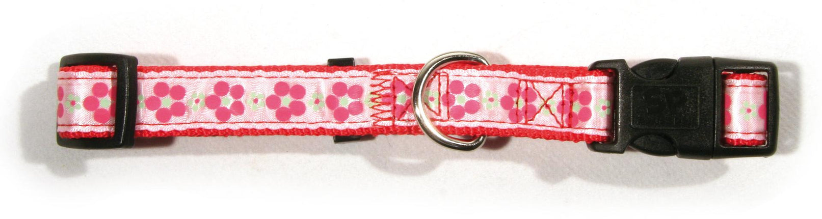 Collier Fleur 10, rouge