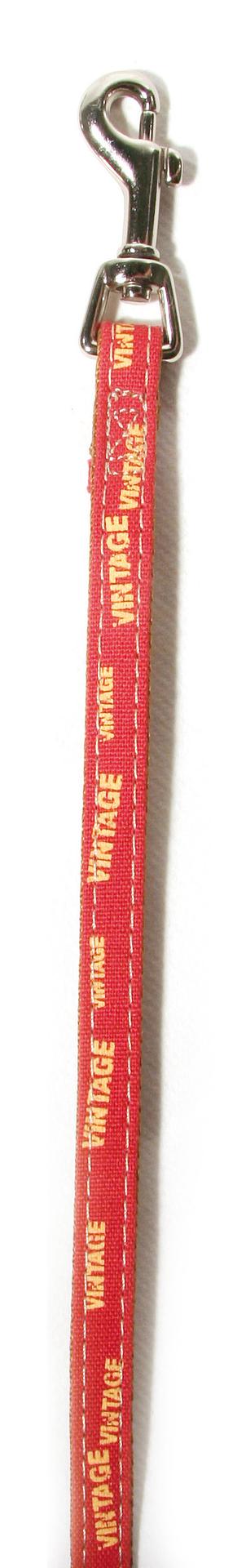 Laisse Vintage 20, rouge