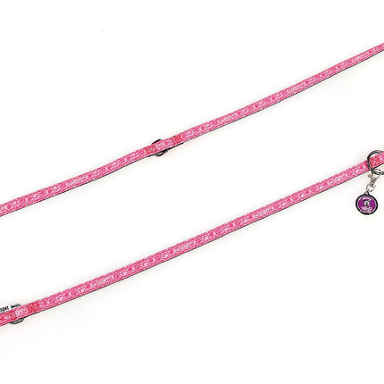 Laisse leader LOVE, 25 mm, rose