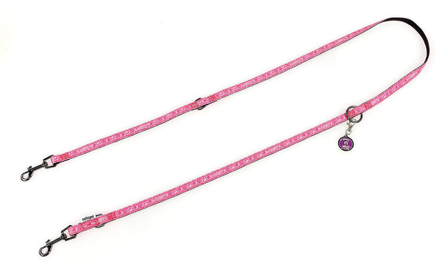 Laisse leader LOVE, 25 mm, rose