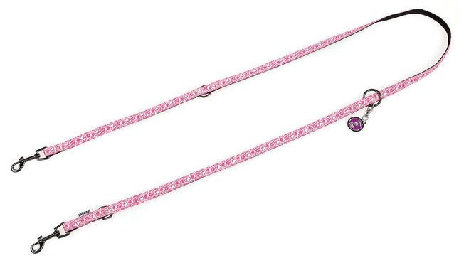 Laisse leader LOVE, 20 mm, blanche