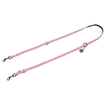 Laisse leader LOVE, 25 mm, blanche