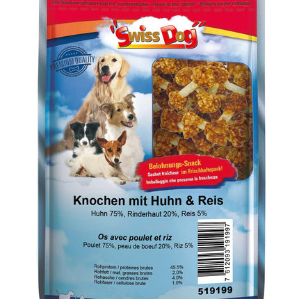 Os de chien au poulet et riz
